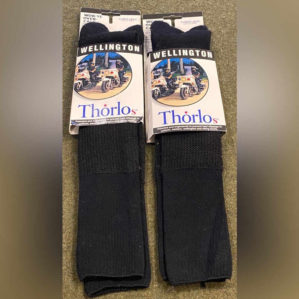 NEW-Thorlos Wellington/Uniform/Boot Socks, Unisex Men 9-12.5 Women 10.5-13 Black